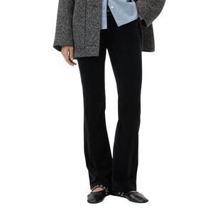 NEW CLOSED jovanna flared velvet pants in black